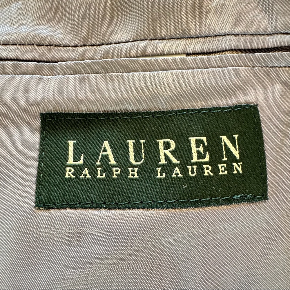 Ralph Lauren Men 44R Wool/Silk Blend Gray Blazer Sport Jacket Single Breasted - Picture 8 of 14